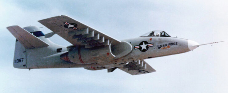 Northrop YA-9A in flight