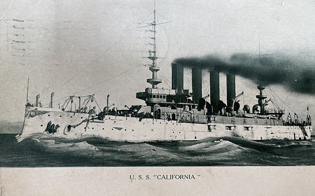 USS California at sea