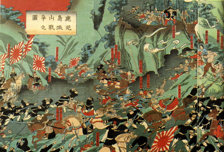 Painting of the Battle of Shiroyama