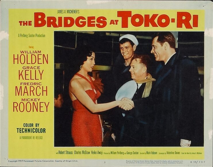 Lobby card for 'The Bridges at Toko-Ri'