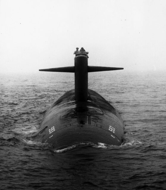 USS Thresher (SSN-593) at sea