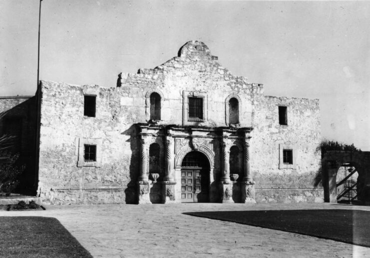 Exterior of the Alamo Mission