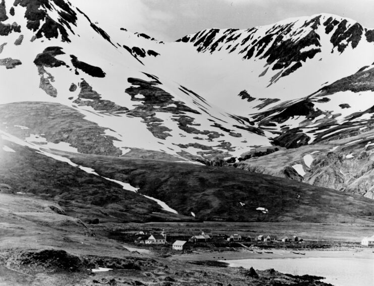 View of Chichagof Harbor, on Attu Island