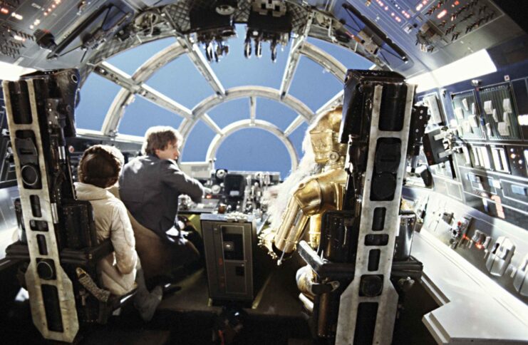 Still from 'Star Wars: Episode V - The Empire Strikes Back' behind the scenes.