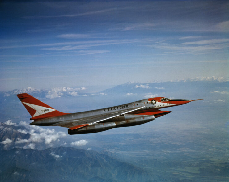 Convair B-58 Hustler Bomber in Flight