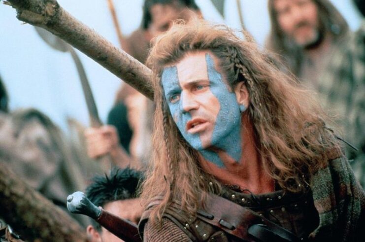 Mel Gibson as William Wallace in 'Braveheart'