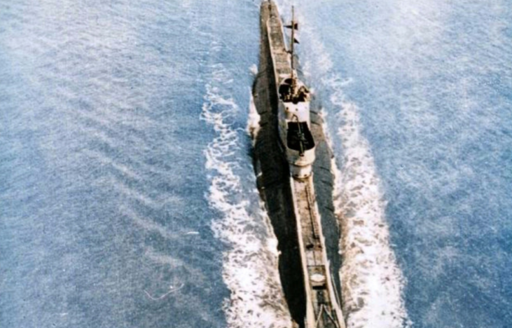 HMS Poseidon (P99) at sea