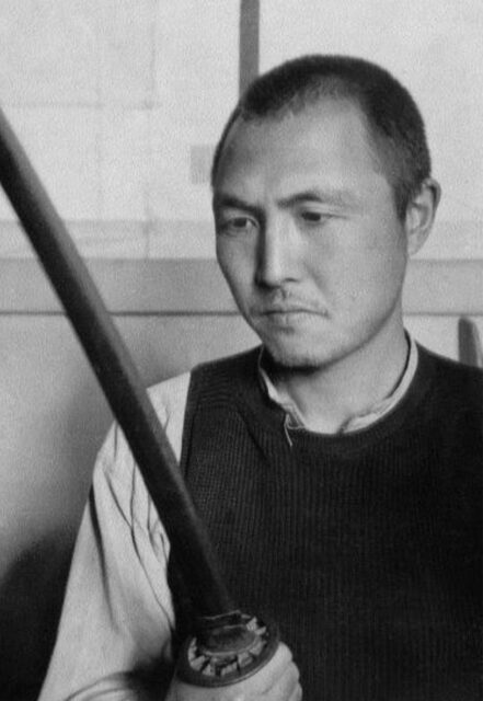 Japanese filmmaker Ishirō Honda practicing Kendo in the late 1920s.