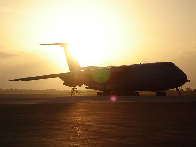 Lockheed C-5A Galaxy parked on the tarmac