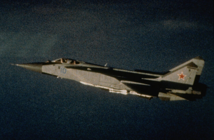 MiG-31 Foxhound in flight 