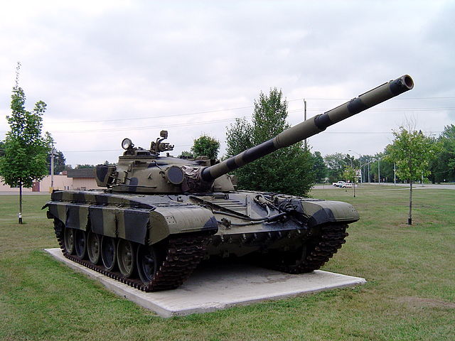 T-72 on display outside