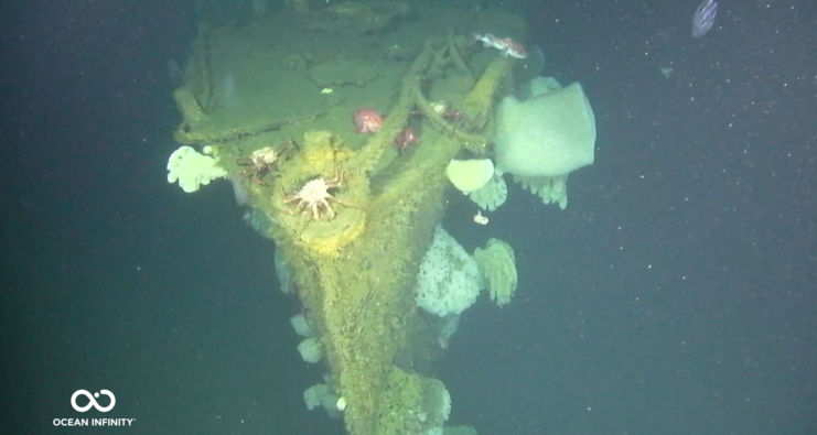 Wreck of the USS Stewart (DD-224) on the seafloor