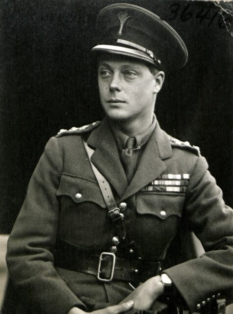 Edward VIII dressed in his military uniform