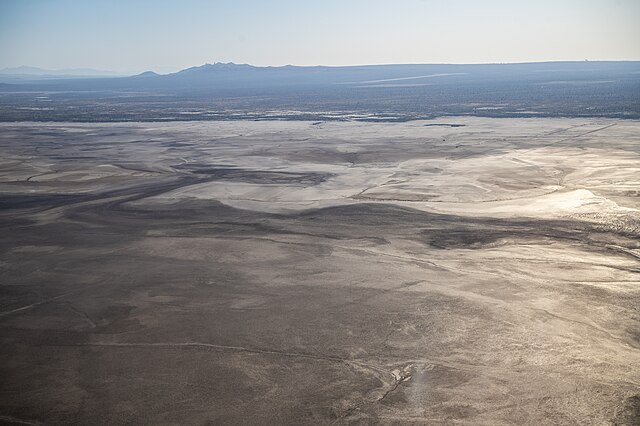 Aerial view of Rogers Dry Lake