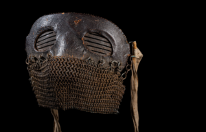 "Splatter" mask against a black backdrop