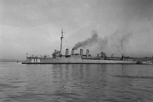 USS Edsall (DD-219) at sea