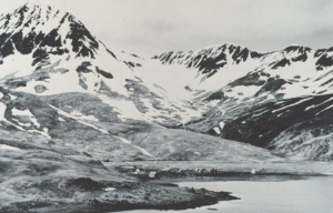 View of a coastal village on Attu Island