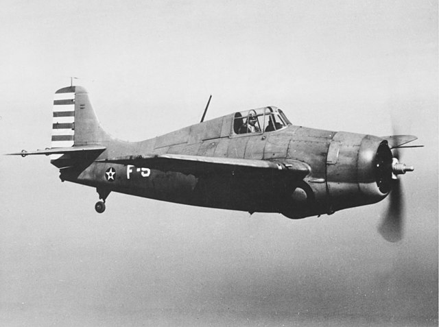 Grumman F4F Wildcat in flight