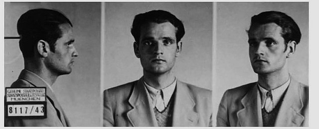 Hans Scholl's mugshot