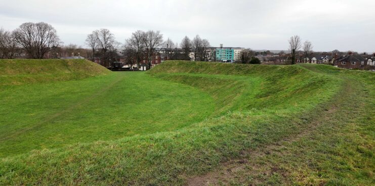 Remains of a Roman-era amphitheater