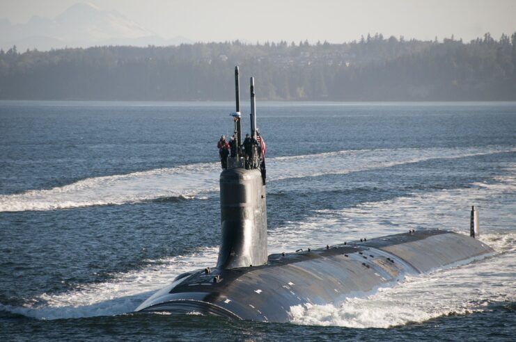 USS Jimmy Carter (SSN-23) transiting the Hood Canal